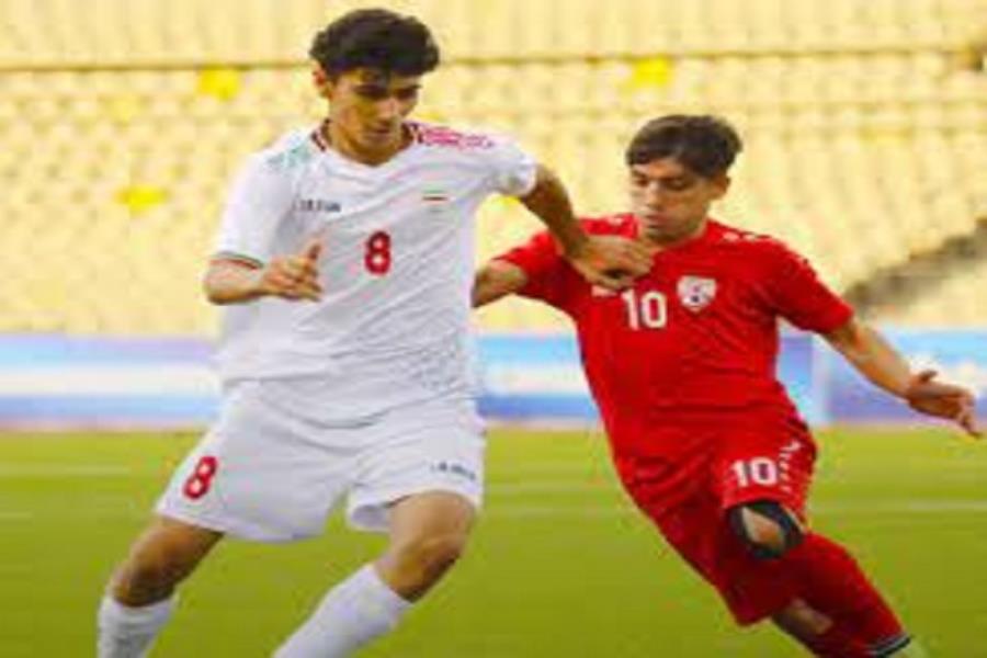 پیروزی تیم ملی فوتبال جوانان ایران مقابل افغانستان
